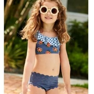 Matilda Jane Fish in Water swim top and shallow swim bottoms. Size 8